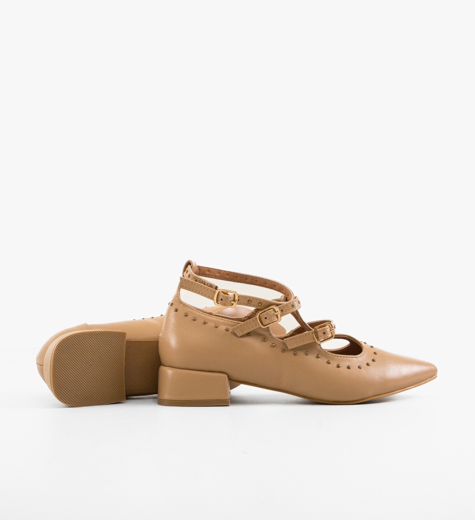 Pantofi cu toc Leslie Nude - Eleganți și Versatili - imagine 4