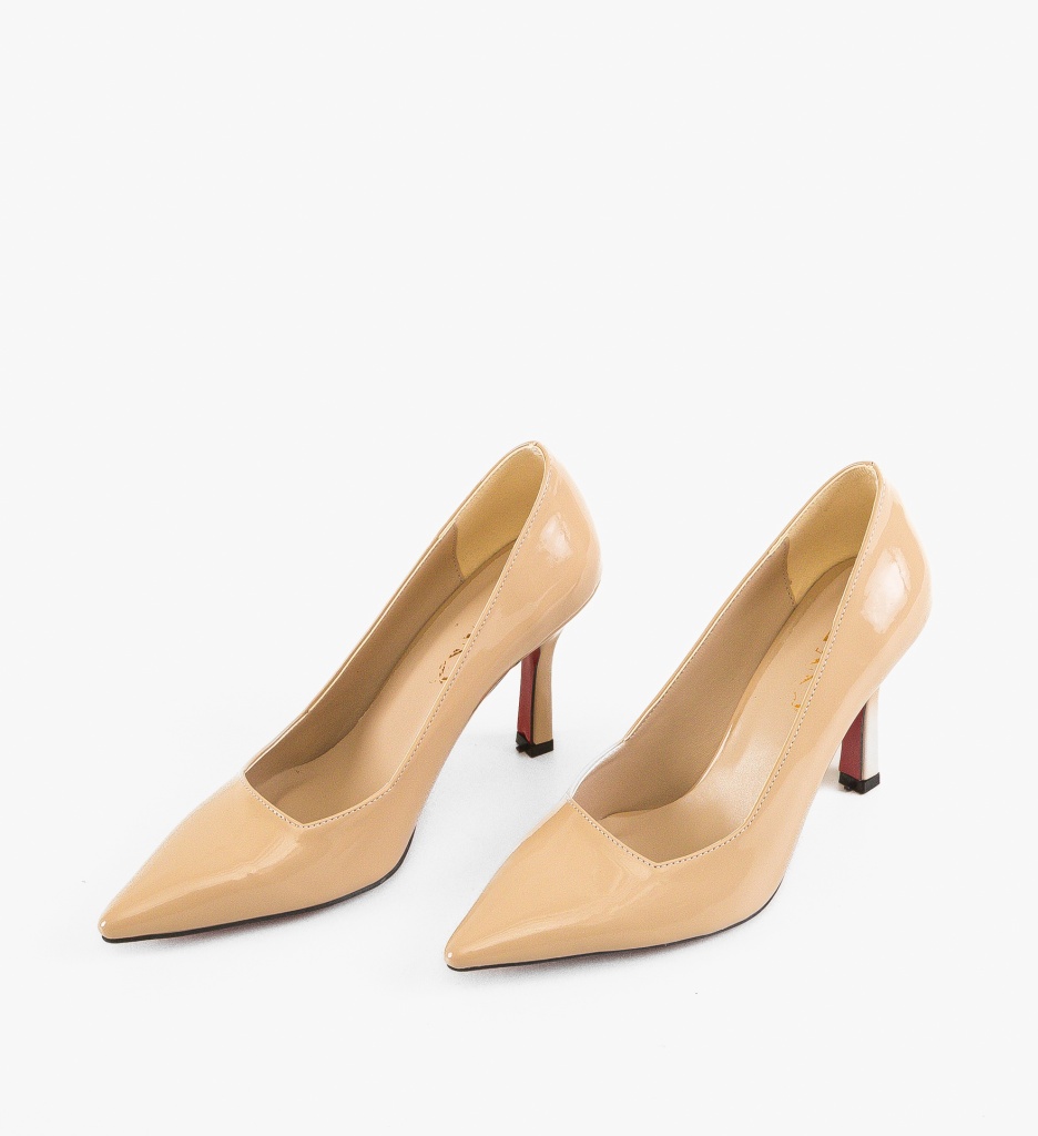 Pantofi Stiletto Vobka Bej | Eleganță și Stil - imagine 11