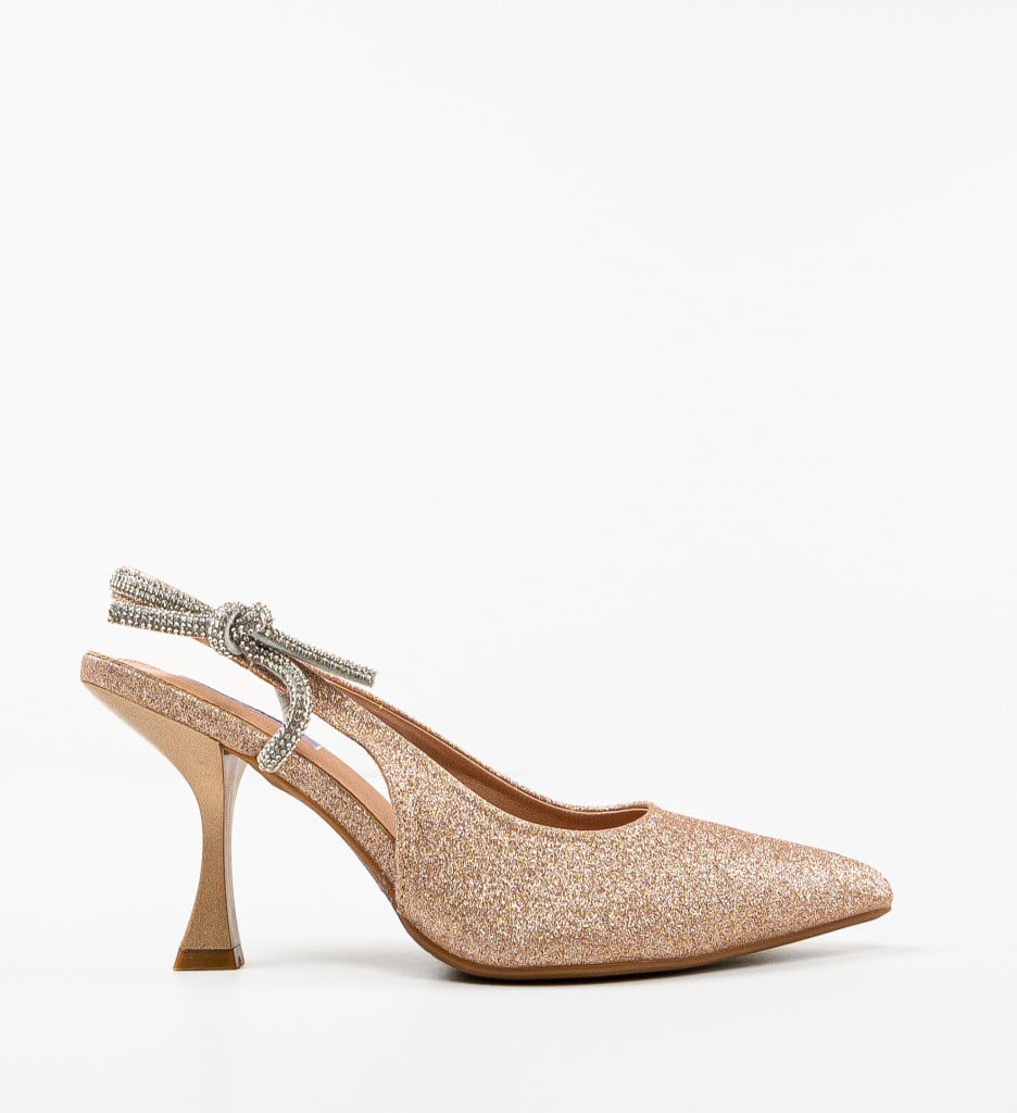Pantofi Dama Qam Aurii - Eleganță și Stil - imagine 5
