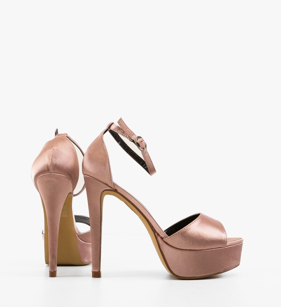 Sandale cu Toc Findlay Roz - Stil Feminin - imagine 6
