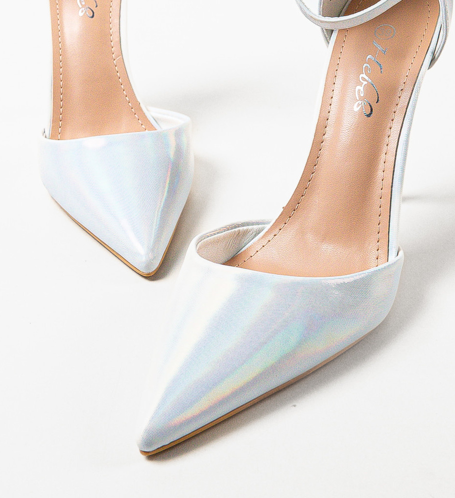 Pantofi Dama Serrano Argintii Eleganți - imagine 6