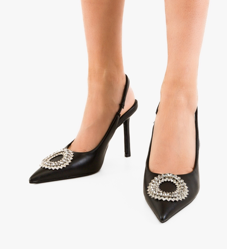 Pantofi Monic Negri | Eleganță la Fiecare Pas - imagine 5