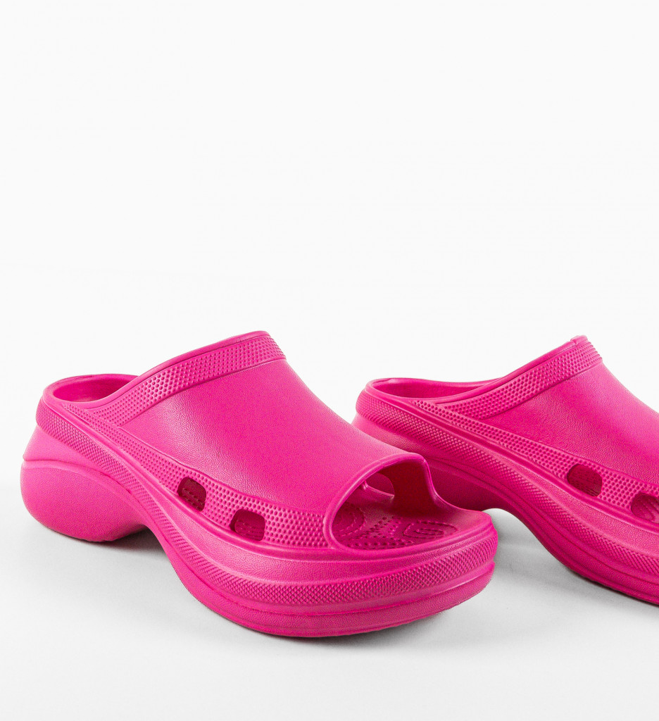 Papuci Dama Fuchsia | Confort și Stil Lin - imagine 11