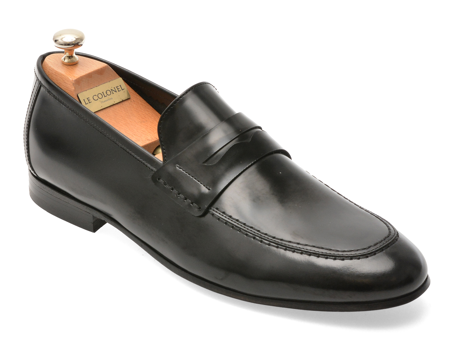 Mocasini LE COLONEL Negri din Piele Naturală