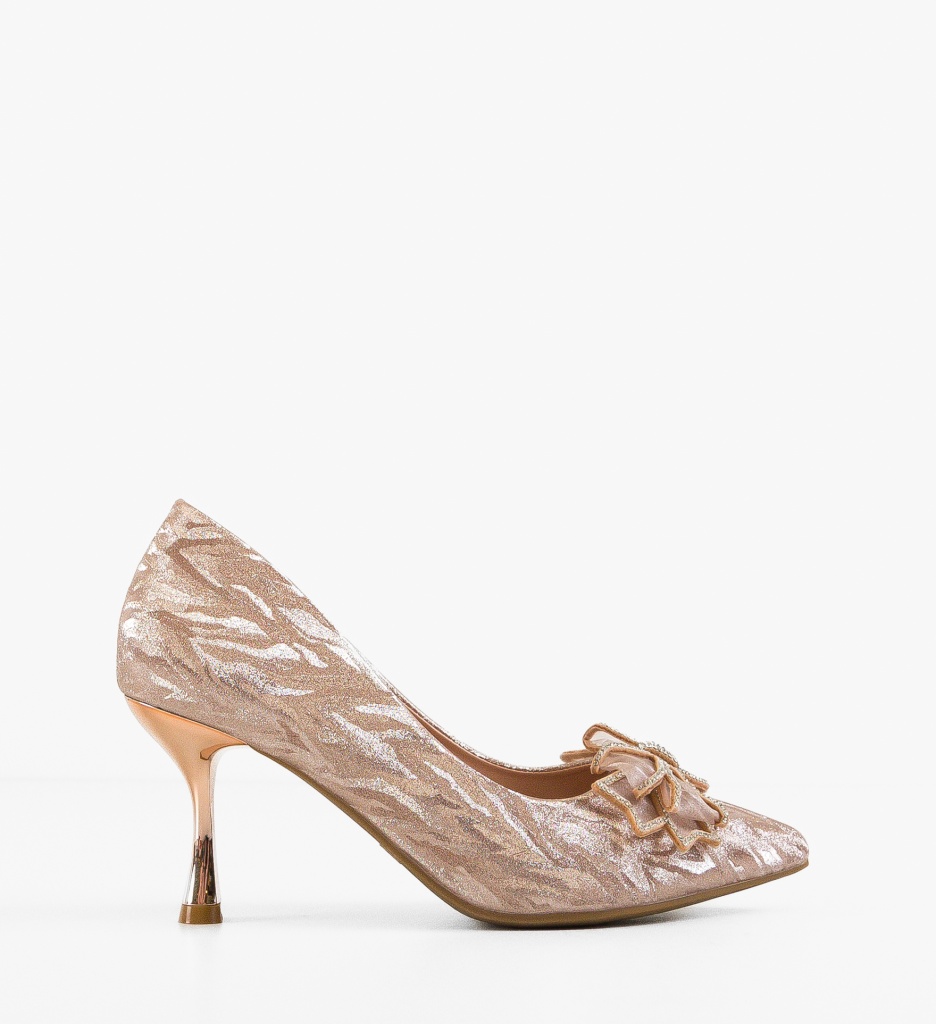 Pantofi Stiletto Teuni Aurii - Eleganță Maximă - imagine 8