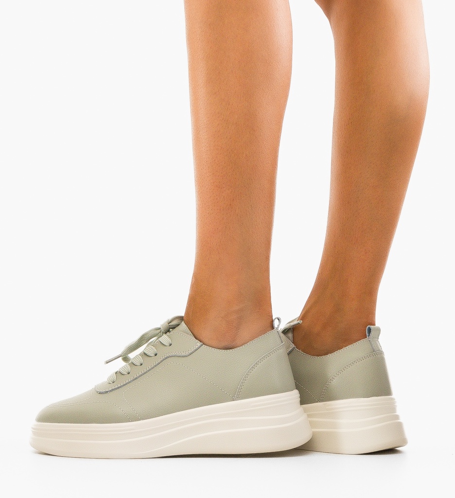 Sneakers Dama Haley Verzi | Confort și Stil - imagine 3
