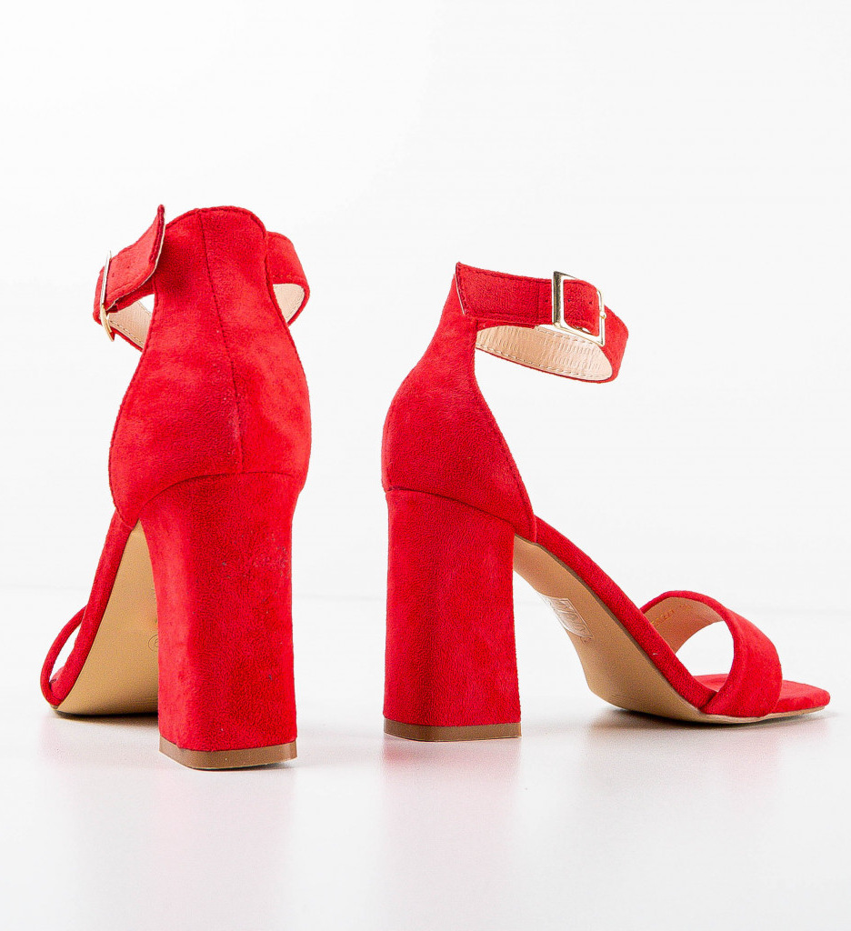 Sandale Rosii Kitu - Toc Elegant pentru Orice Ocazie - imagine 5