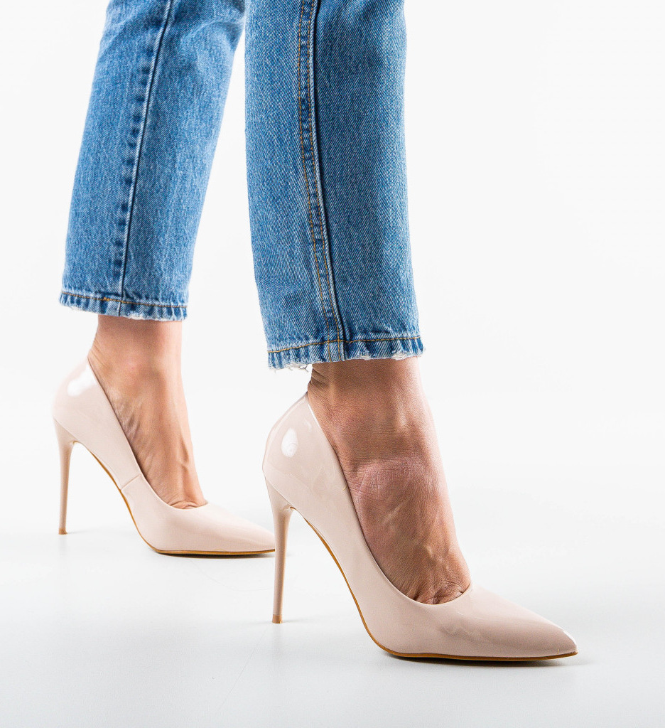 Pantofi Telio Bej cu Toc - Eleganță și Stil - imagine 2