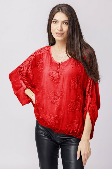 Bluza Rosie Brodata Shopika | Matase & Dantela