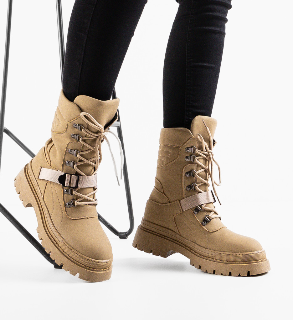 Ghete Algala Khaki - Confort și Stil Modern - imagine 2