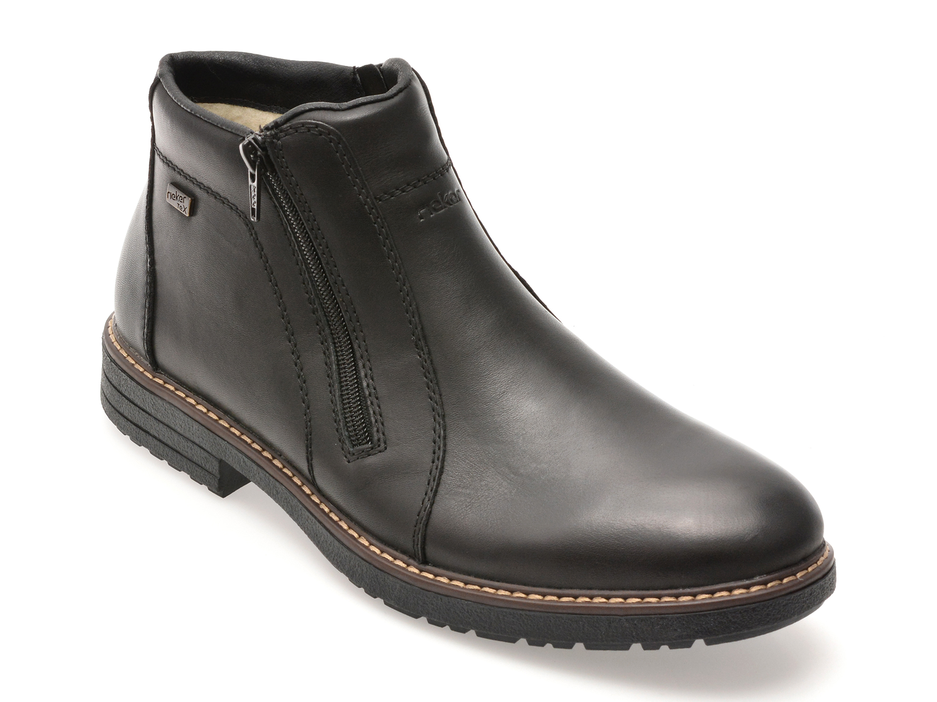 Ghete Rieker Negre din Piele | Confort & Stil