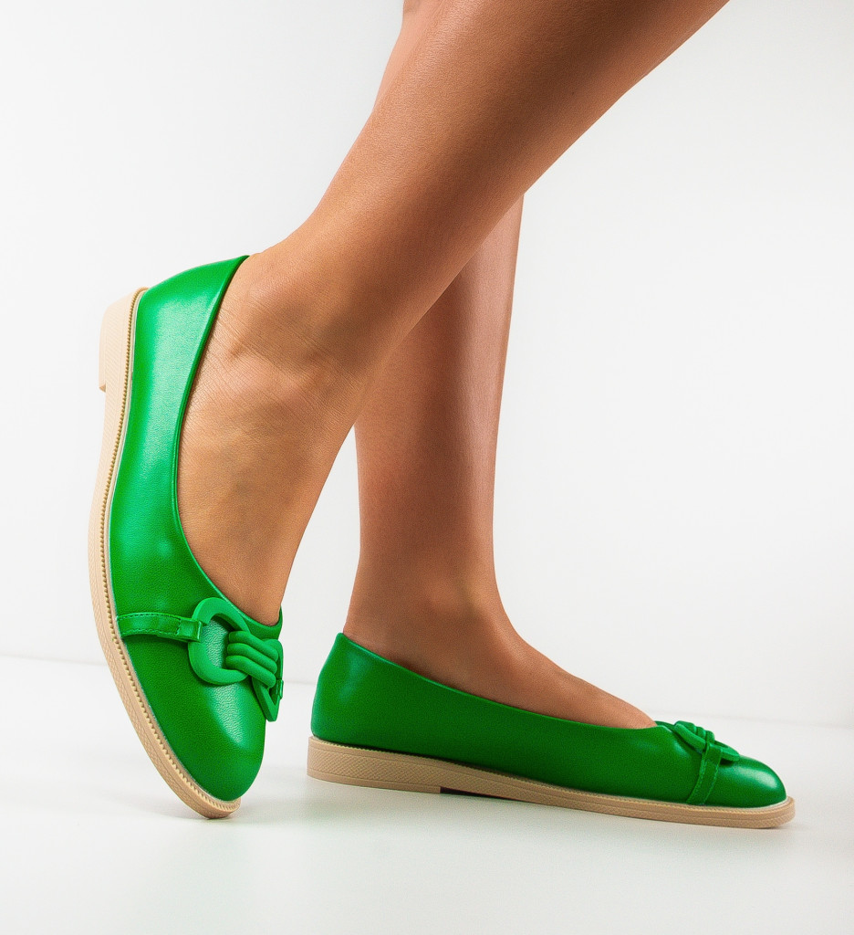 Pantofi Casual Dama Verzi Valce | Confort și Stil - imagine 4