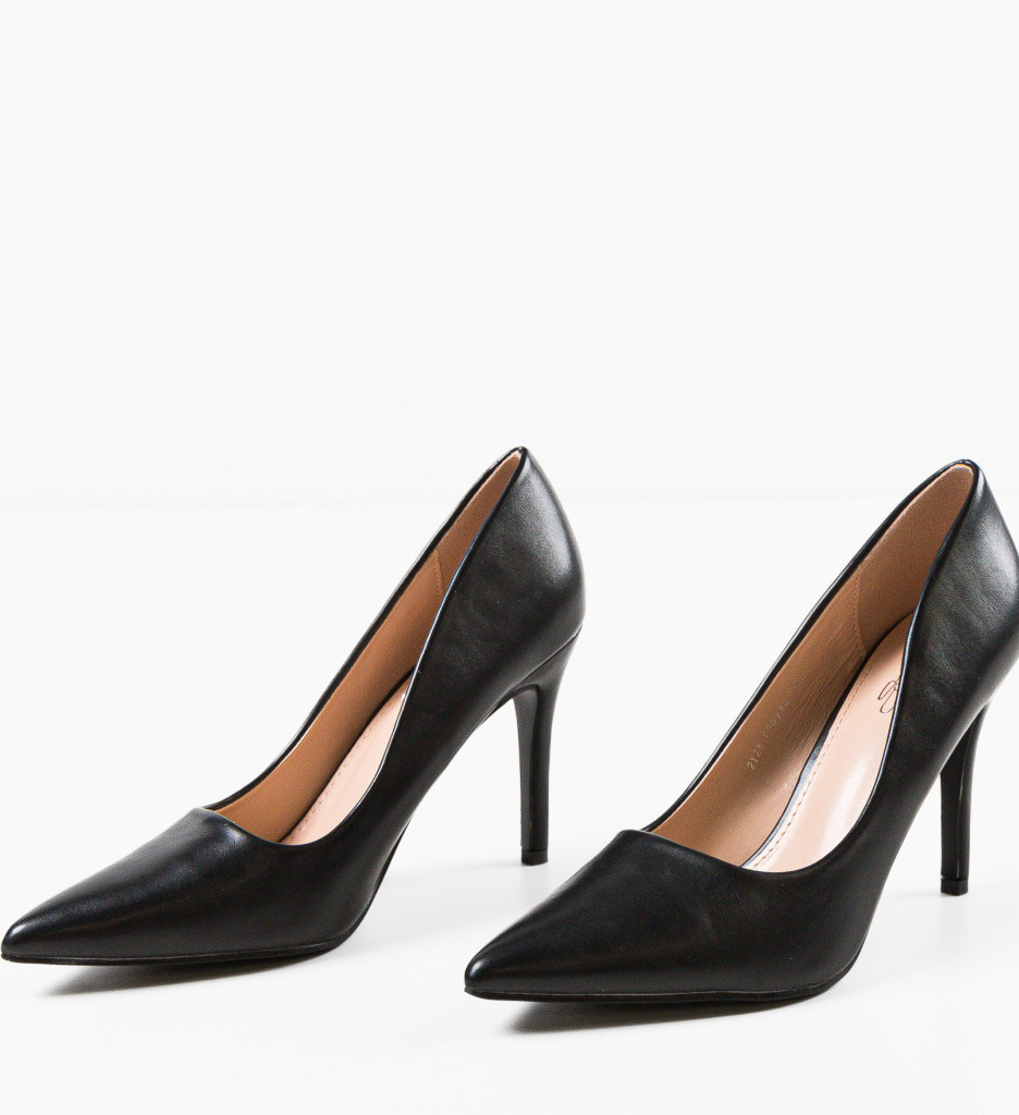 Pantofi Dama Howe Negri cu Toc Eleganți - imagine 7