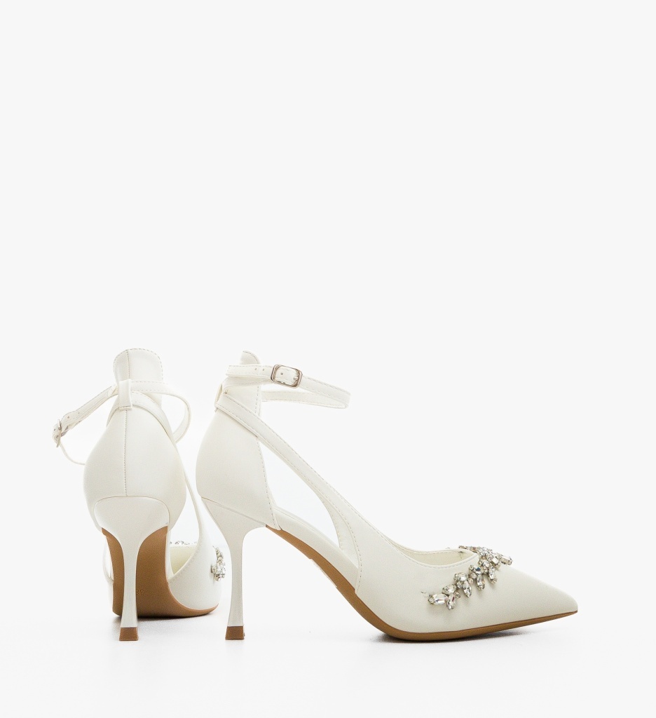 Pantofi Stiletto Daray Albi - Eleganță și Stil - imagine 6