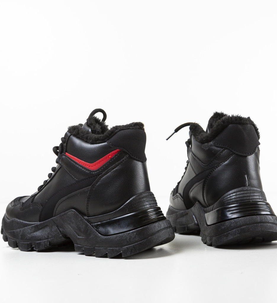 Pantofi Sport Lionk Negri - Confort & Stil - imagine 6