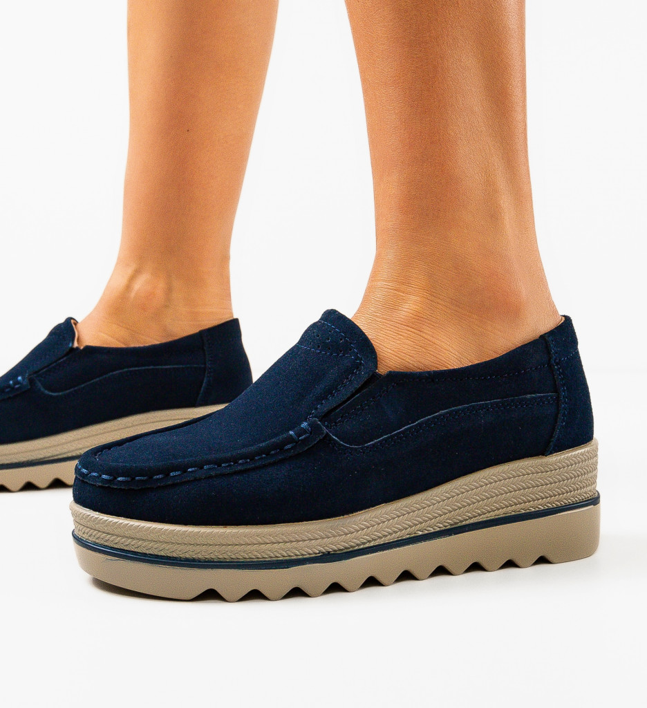 Pantofi Casual Smirno Bleumarin - Confort & Stil - imagine 3