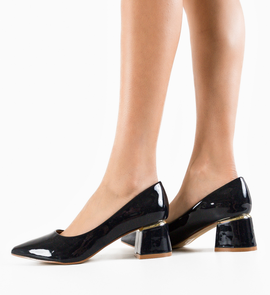 Pantofi cu Toc Fedlimi Bleumarin - Eleganță Asigurată - imagine 3