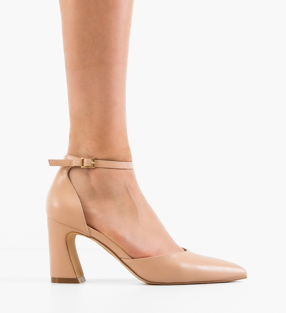 Pantofi cu toc Jeremy Bej - Eleganta si Stil - imagine 7