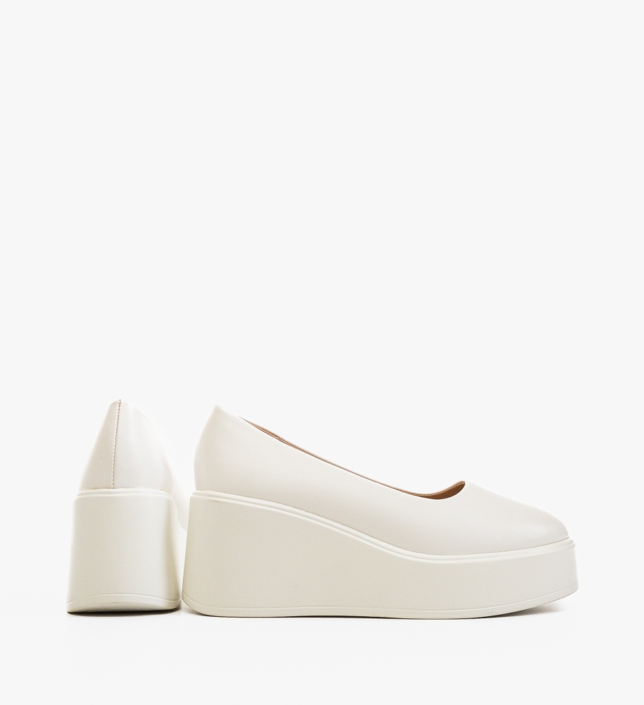 Platforme Dama Albi Casual | Confort și Stil - imagine 8