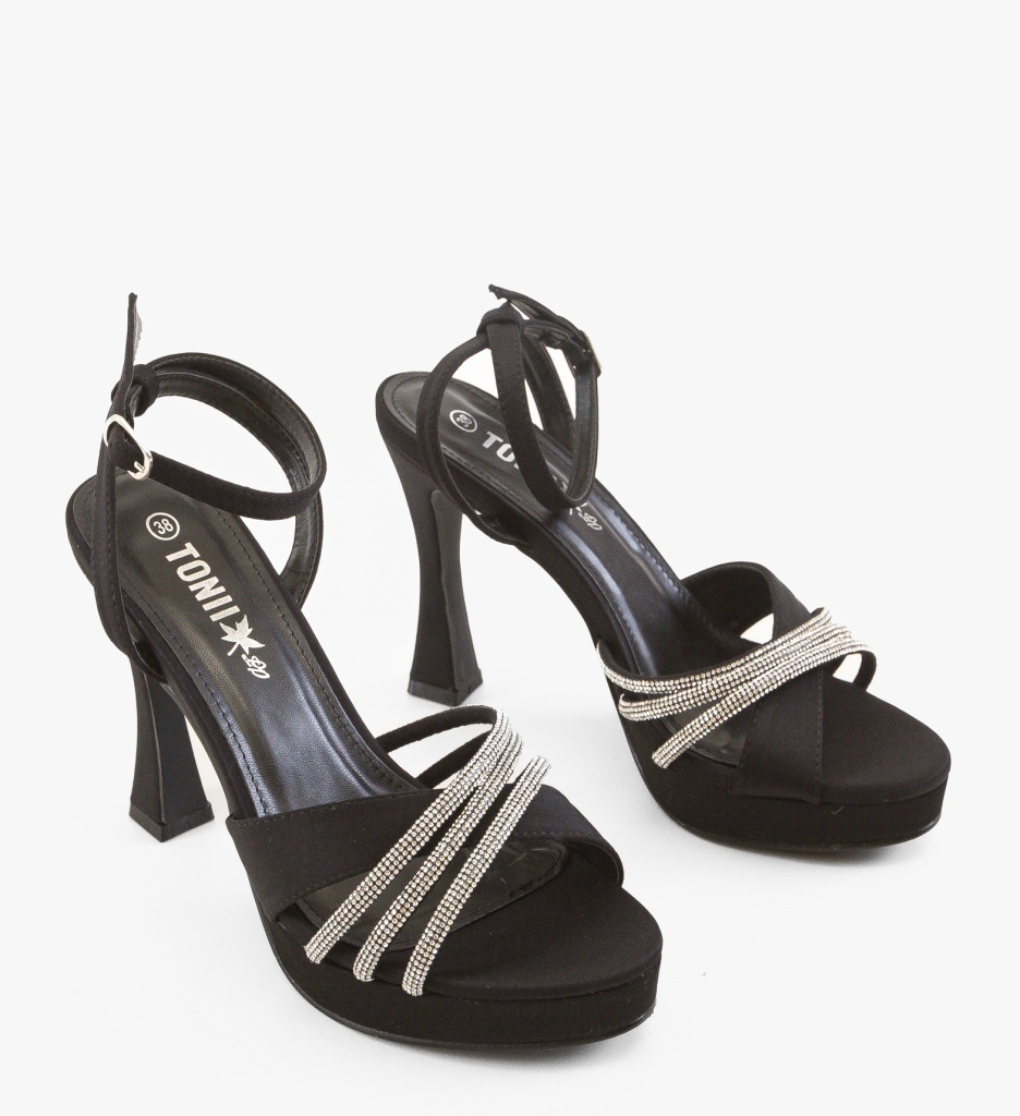 Sandale cu toc Menty Negre – Eleganță și Stil - imagine 5