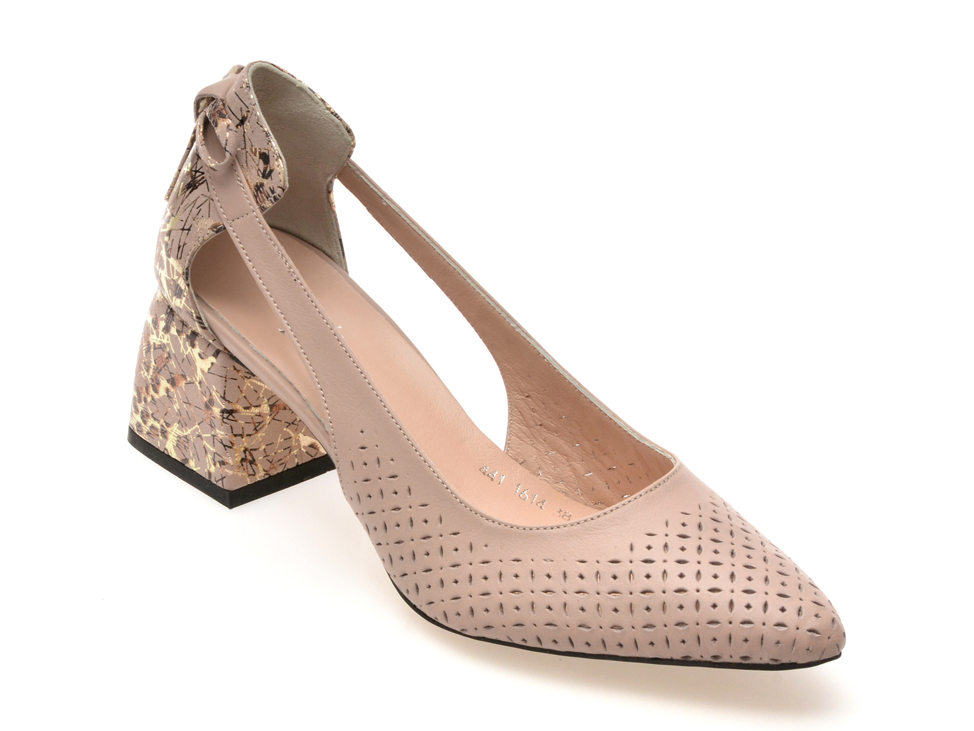 Pantofi FLAVIA PASSINI gri din piele naturală