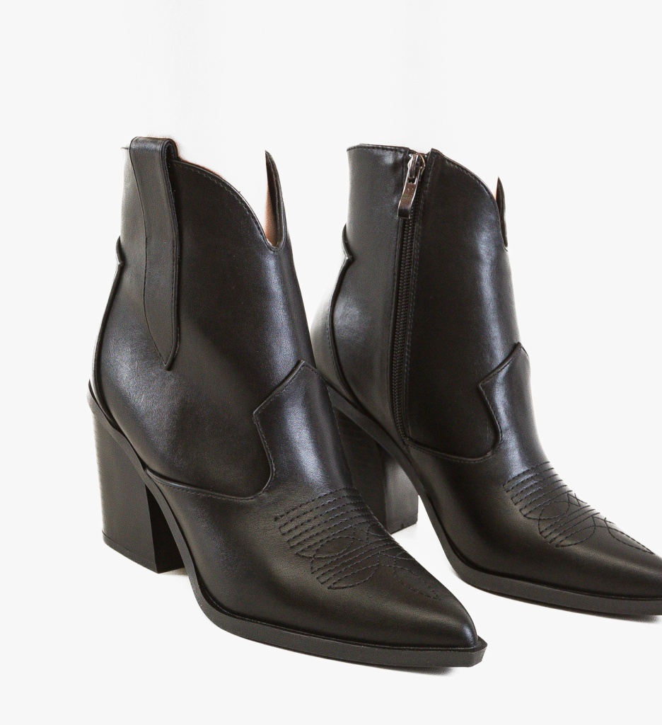 Botine Dama Dafyd Negre - Eleganță și Confort