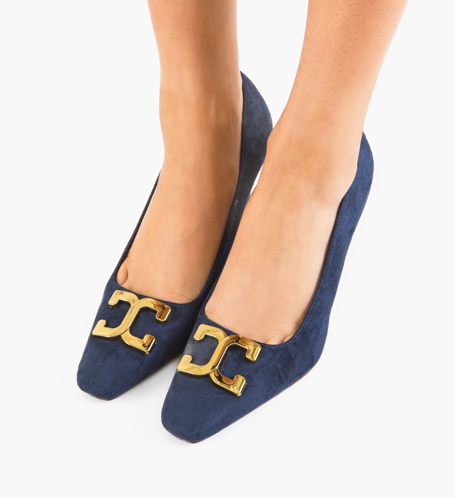 Pantofi Toc Debora Bleumarin - Eleganță Asigurată - imagine 3