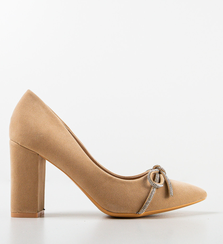 Pantofi Dama Nieve Bej Eleganți - imagine 5