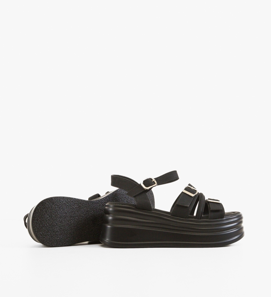 Platforme Dama Panfa Negre - Eleganță și Confort - imagine 4