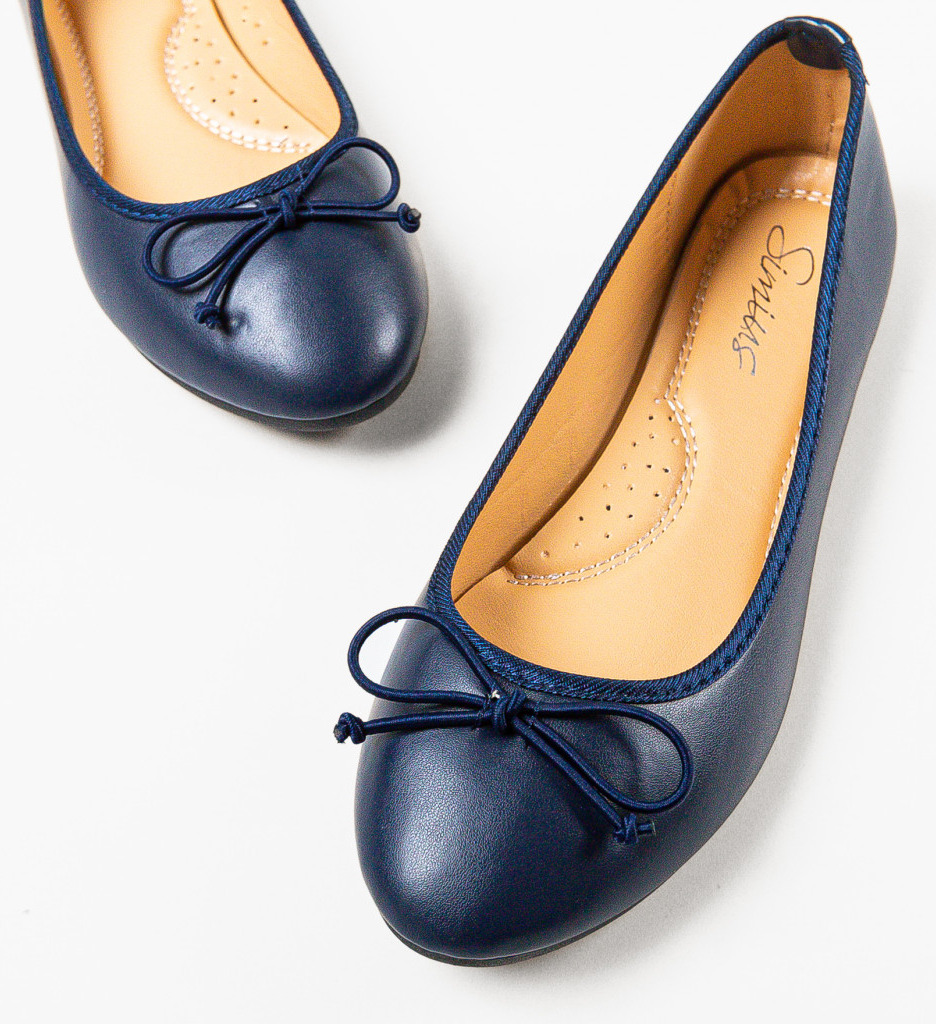 Balerini Dama Singh Bleumarin | Confort & Stil - imagine 6