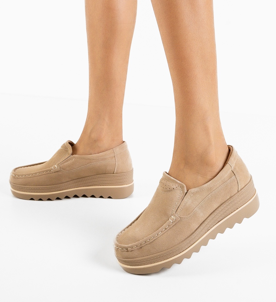 Pantofi Casual Smirno Bej - Confort și Eleganță - imagine 2