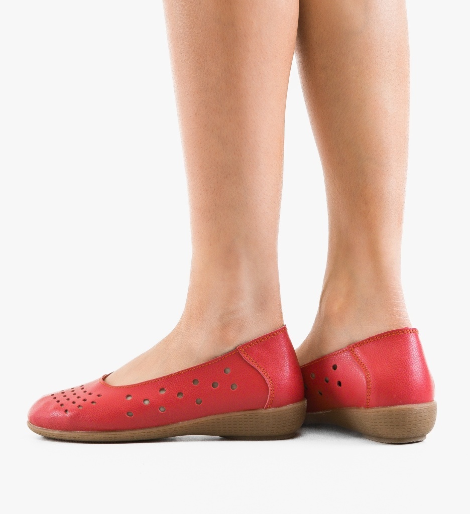 Balerini Dama Vanga Rosii - Eleganta si Confort Casual