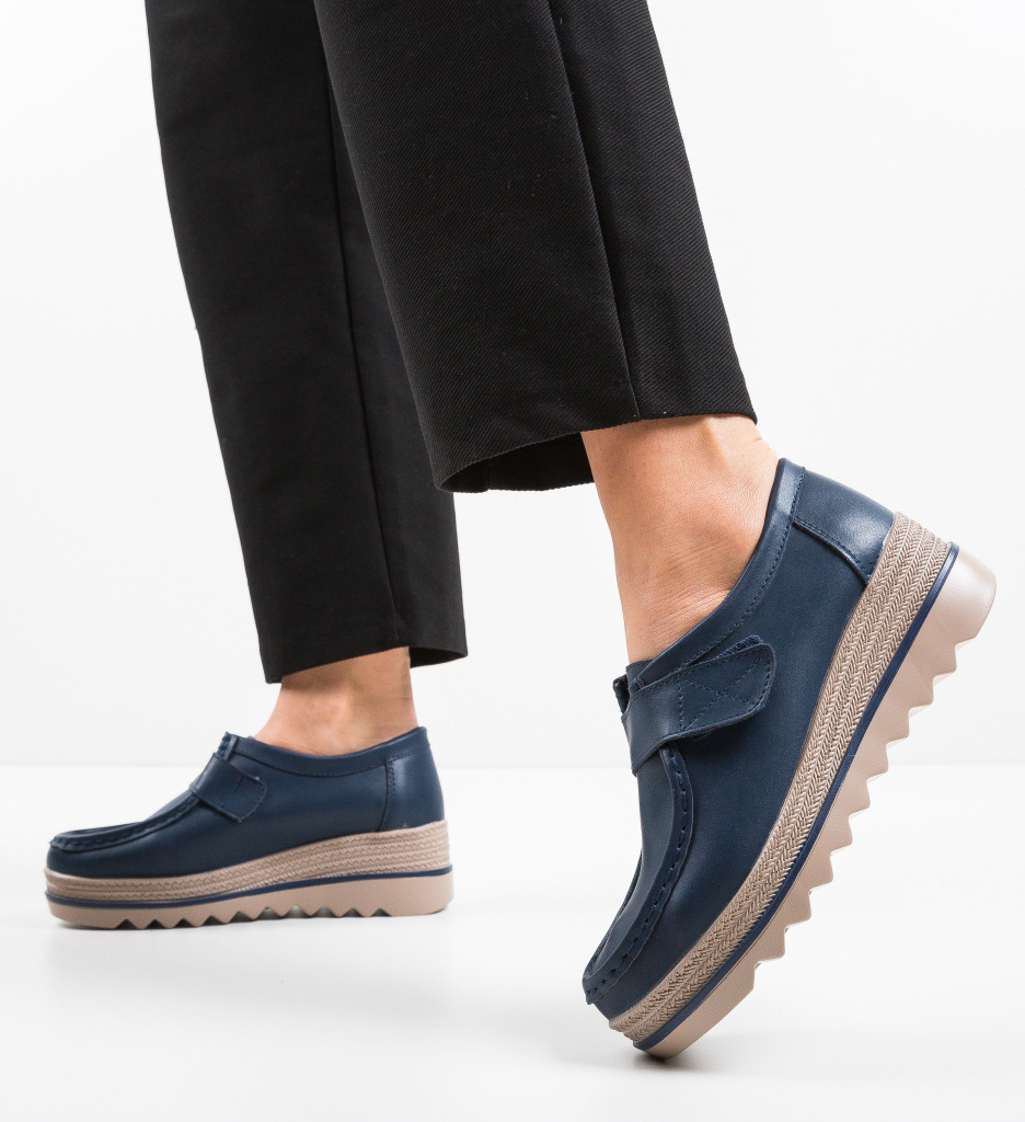 Pantofi Casual Straif Bleumarin - Confort și Stil - imagine 2