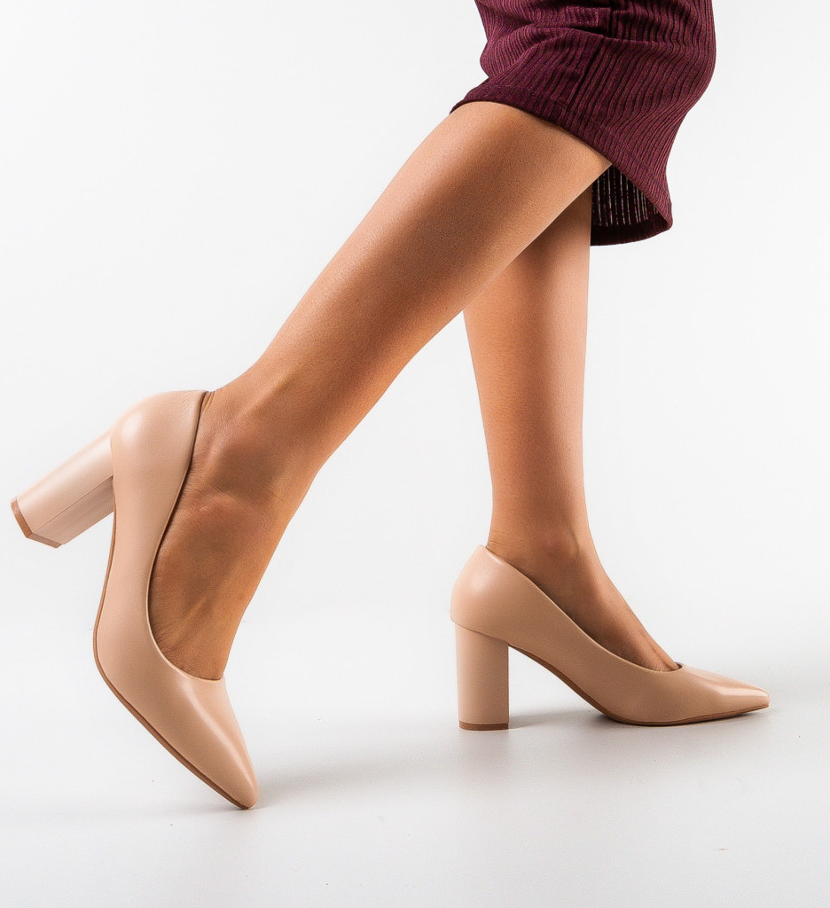Pantofi dama Sierra Bej - Eleganță și Stil - imagine 3