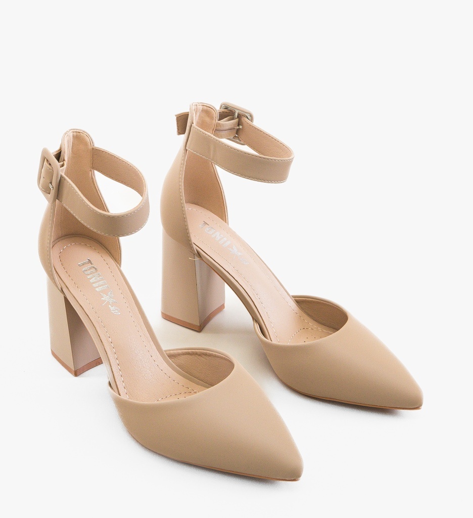 Pantofi cu toc Sanne Khaki - Eleganță și Stil - imagine 5