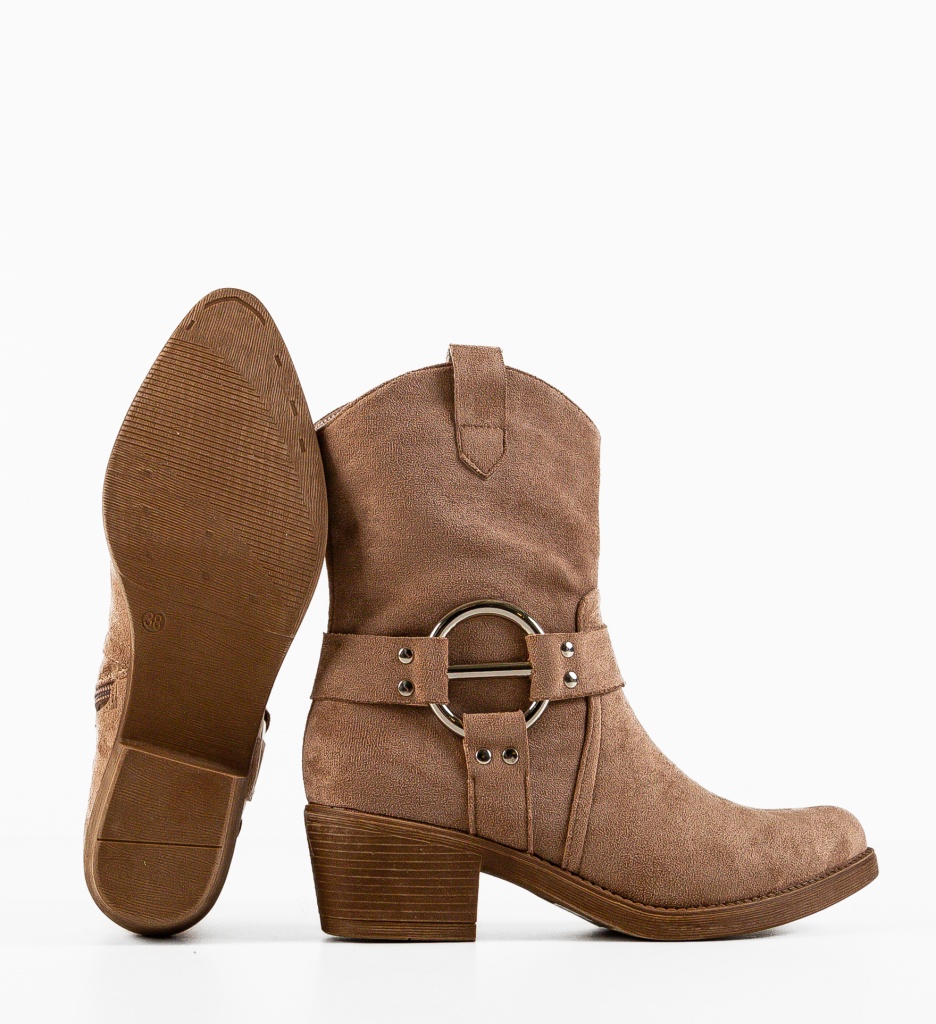 Botine Dama Szymo Khaki | Confortabile - imagine 7