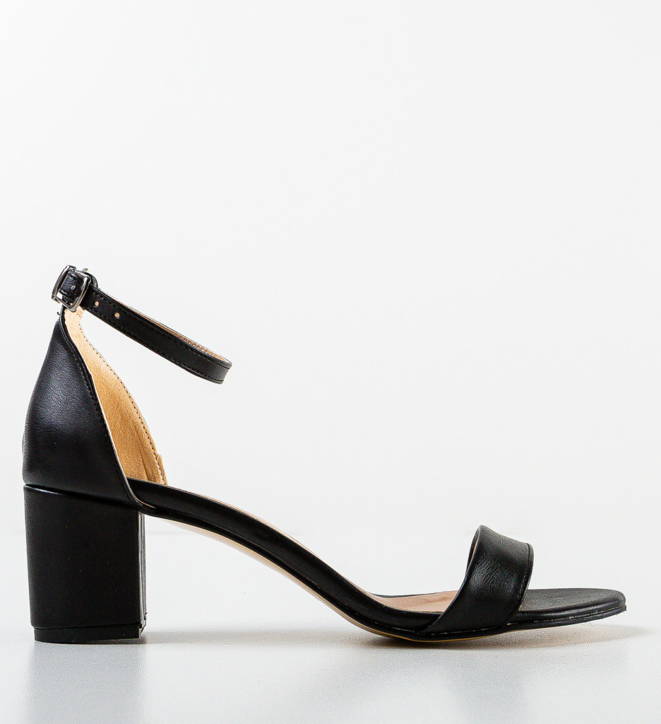 Sandale Toc Alinao Negre | Eleganță Asigurată - imagine 5