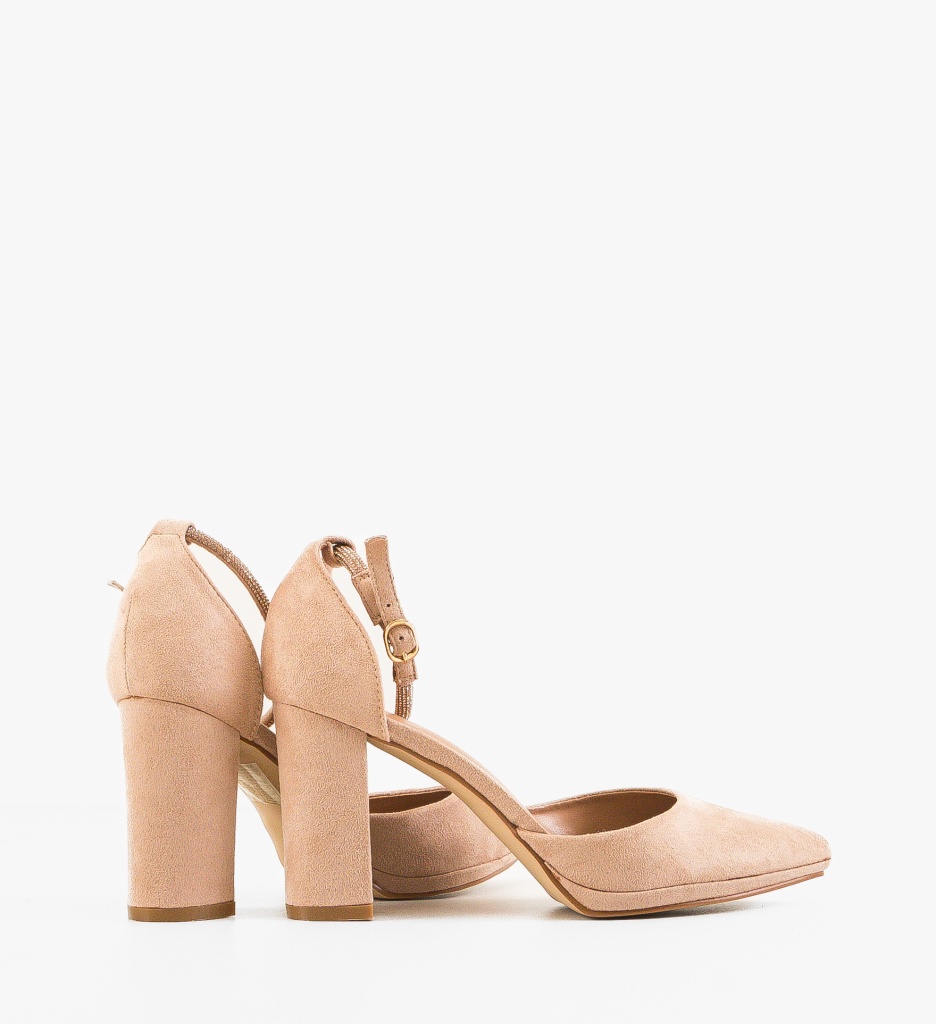 Pantofi Dama cu Toc Kobe Bej | Eleganță și Stil - imagine 11
