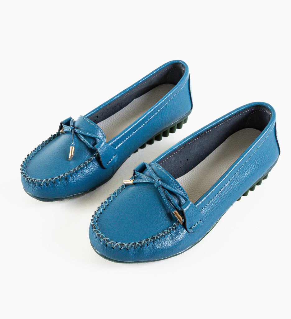 Pantofi Casual Zanetti Albastri - Confort Stil