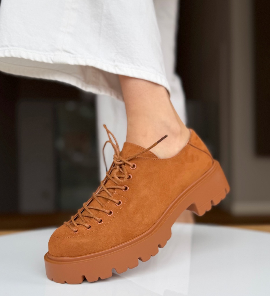 Pantofi Casual Berabe Camel - Eleganță și Confort - imagine 3
