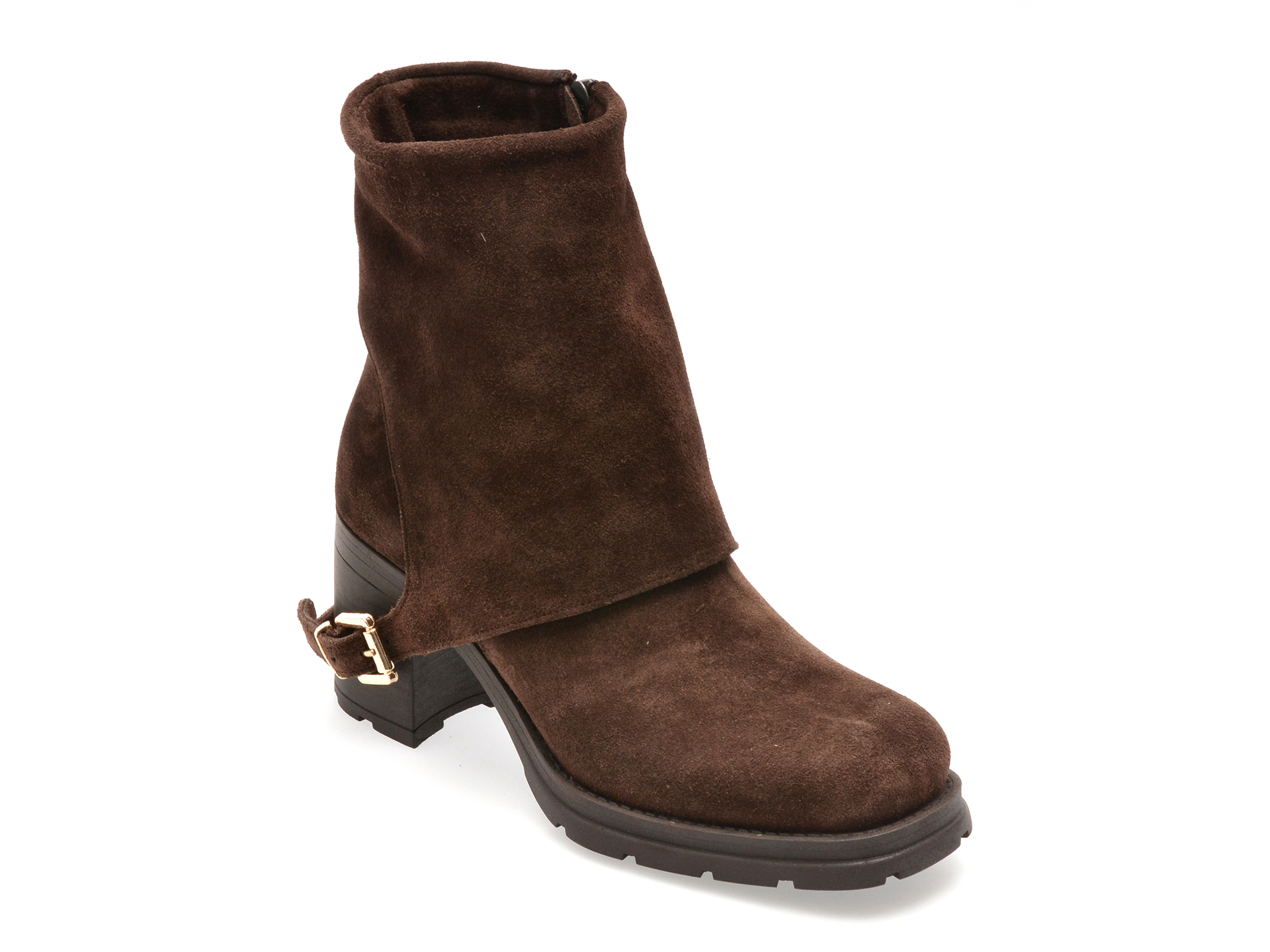 Ghete Epica Maro | Eleganță Piele Intorsă