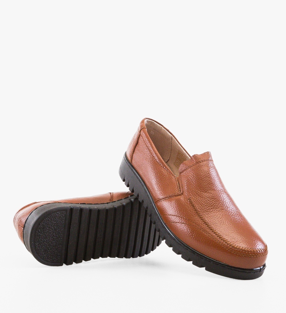 Pantofi Casual Gherghy Camel Eleganți - imagine 2