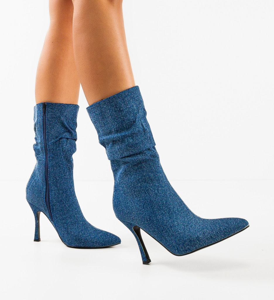 Botine Dama Albastre - Eleganță și Confort - imagine 3