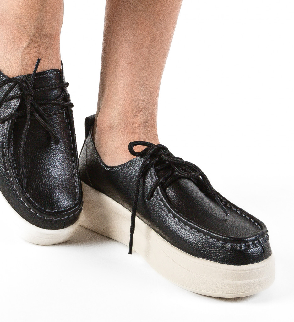 Jange Pantofi Casual Negri - Confort și Stil - imagine 2