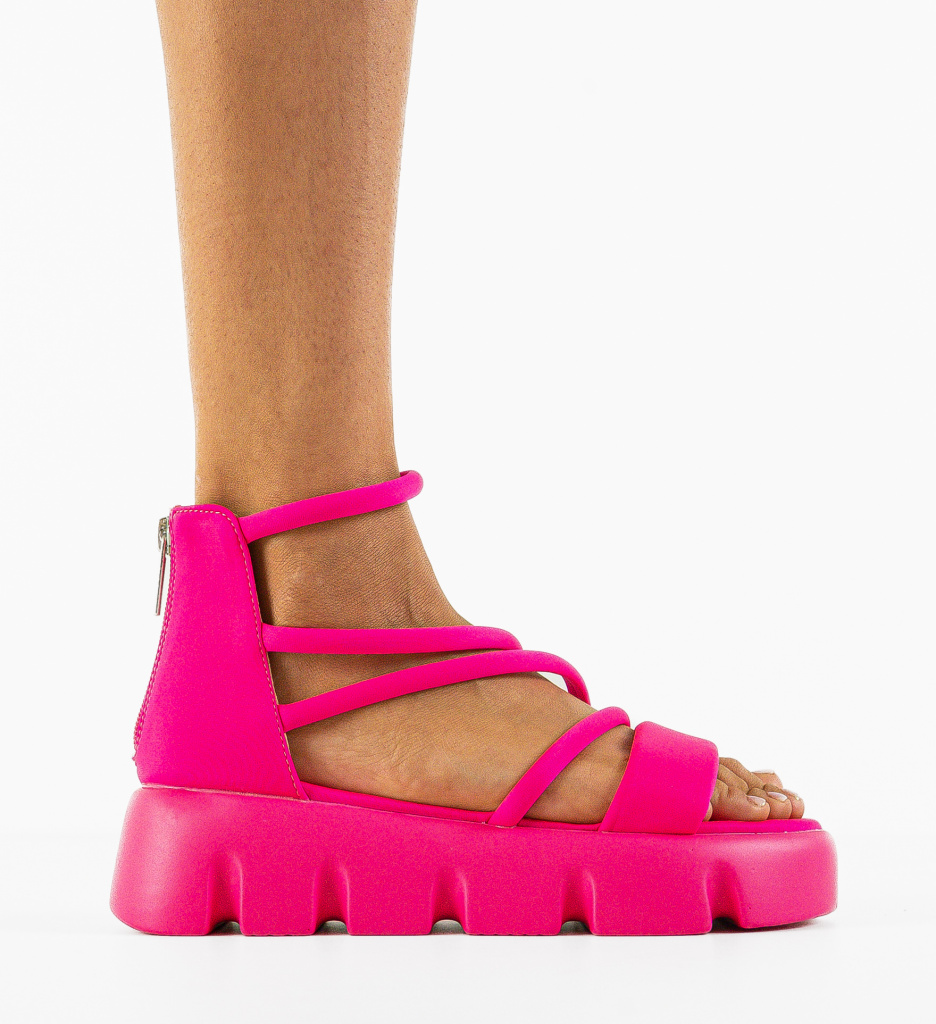 Sandale Dama Xlendi Fuchsia | Eleganță și Stil - imagine 5