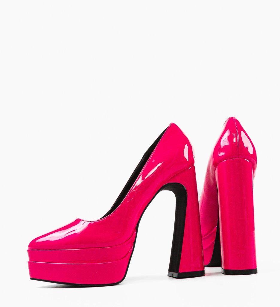 Pantofi Dama Dyscarpe Fuchsia Eleganți - imagine 7