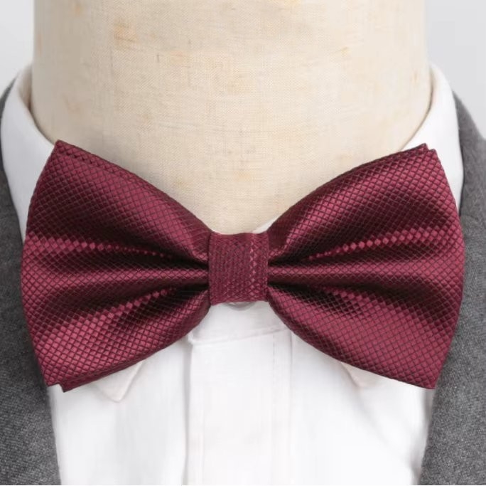 Papion Barbati Picadili Burgundy, Eleganta Geometrica