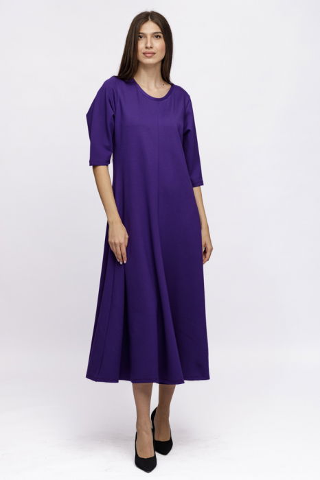 Rochie Cambrată Mov Shopika | Elegantă și Confortabilă