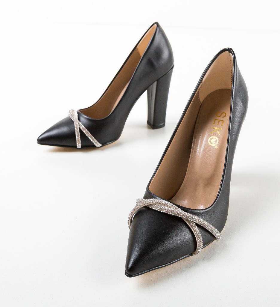 Pantofi Draghici Negri | Eleganți și Versatili - imagine 5