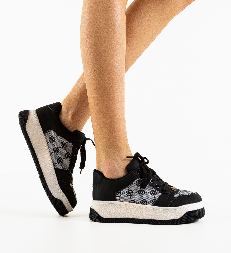 Sneakers Dama Guett Negri 2 | Confort și Stil